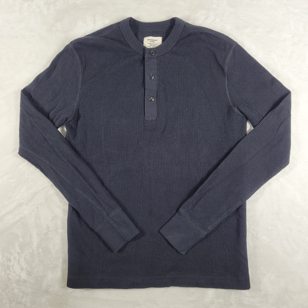 Men's Navy Henley Shirt